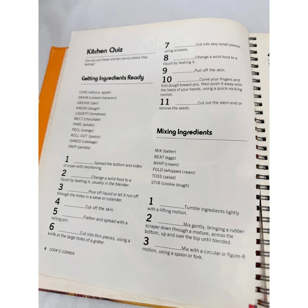 Betty Crocker Cookbook for Boys & Girls VTG 1976 Spiral Bound Recipes ACCEPTABLE